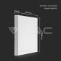 Panel retroiluminado LED SAMSUNG de 18 W con chip para montaje en superficie cuadrado 6500 K - 8