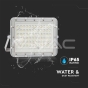 15W LED Solar Floodlight 4000K Replaceable Battery 3m Wire White Body - 7