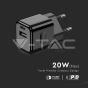 Cargador rápido de 20W de doble puerto 1PD + 1 QC negro - 6