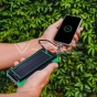Cargador inalámbrico solar 10000mAh Banco de energía Blanco - 11