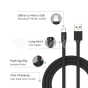 Micro cable USB 1m. Negro Ruby Series - 2