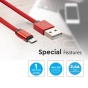 Micro cable USB 1m. Rojo Ruby Series - 3