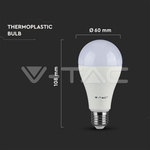 Bombilla LED 8.5W E27 A60 Thermoplástico 4000K 3uds/pack - 4