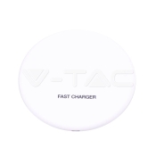 Wireless Charger 5A Fast Charging Round White