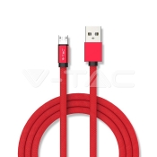 Micro cable USB 1m. Rojo Ruby Series
