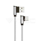 Cable USB 1m. Tipo C Gris Diamond Series
